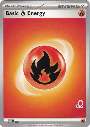 Basic Fire Energy - Armarouge 10 002  Battle Academy 2024 - Unconfirmed