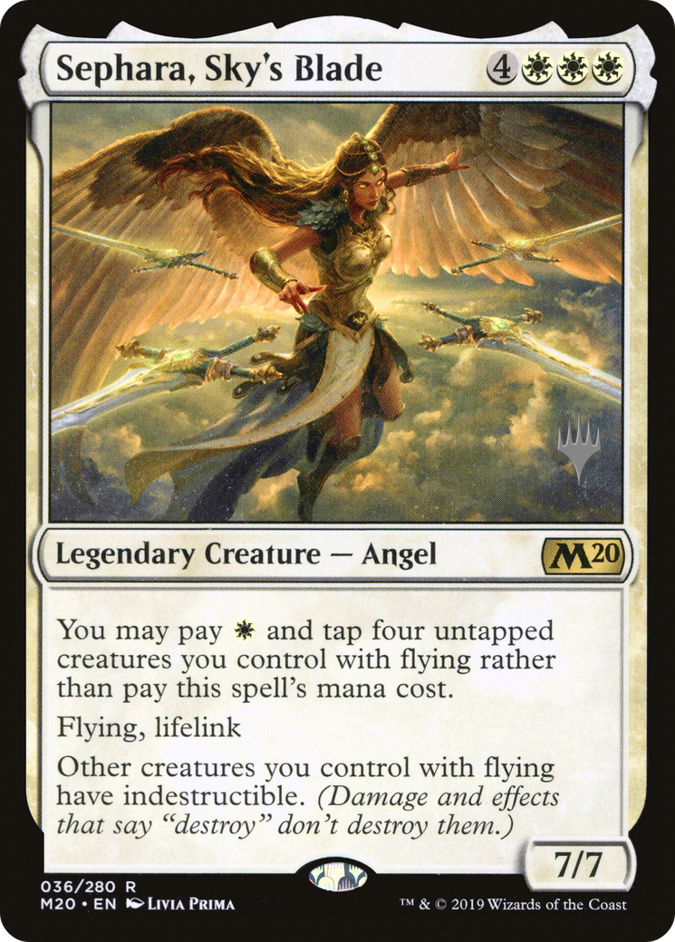 Sephara, Sky's Blade (PPM20-36P) - Core Set 2020 Promos Foil