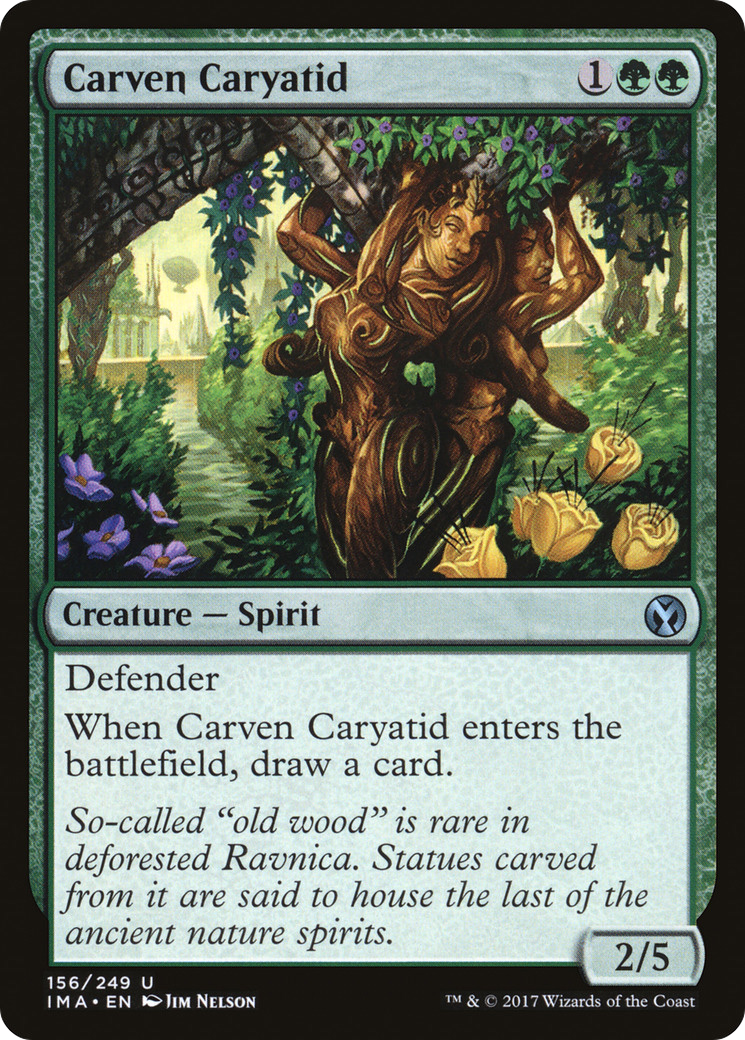Carven Caryatid (IMA-156) - Iconic Masters Foil
