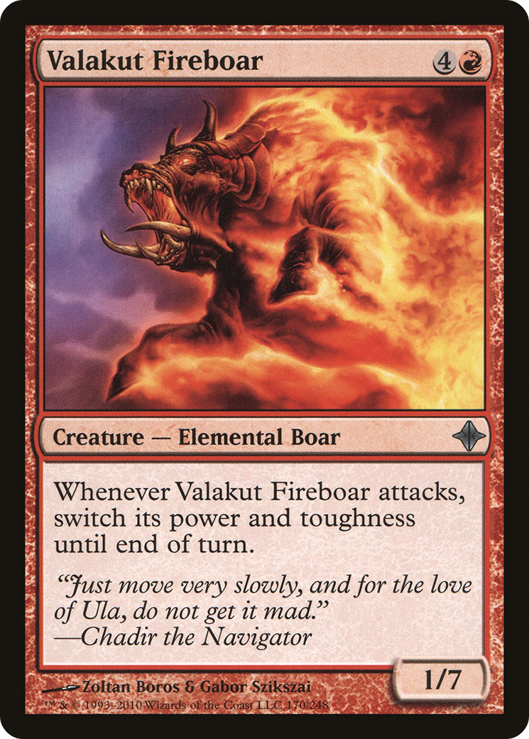 Valakut Fireboar (ROE-170) - Rise of the Eldrazi Foil