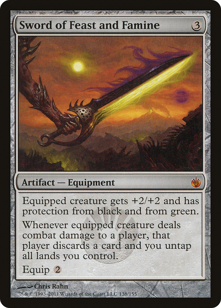 Sword of Feast and Famine (MBS-138) - Mirrodin Besieged Foil