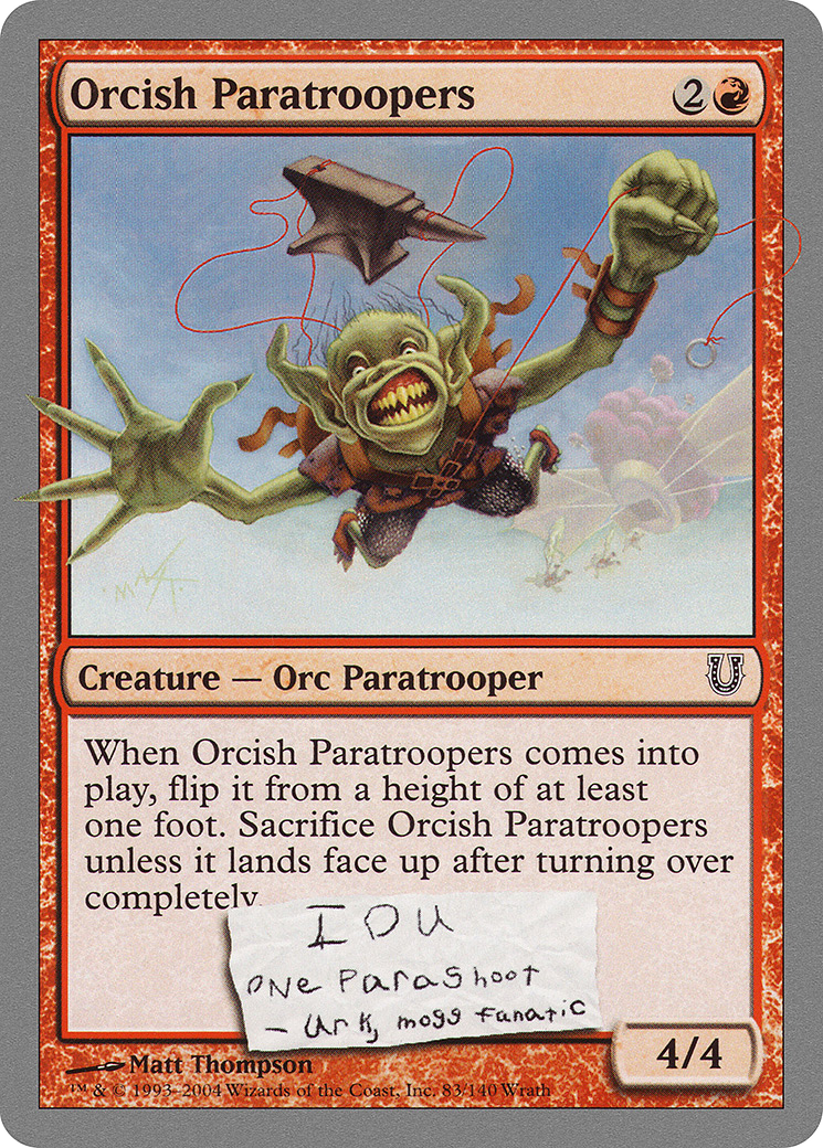 Orcish Paratroopers (UNH-083) - Unhinged
