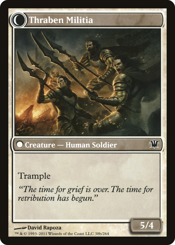 Thraben Sentry // Thraben Militia (ISD-038) - Innistrad: (Double Faced Transform)