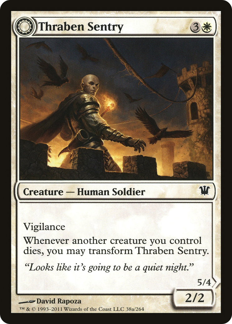 Thraben Sentry // Thraben Militia (ISD-038) - Innistrad: (Double Faced Transform)