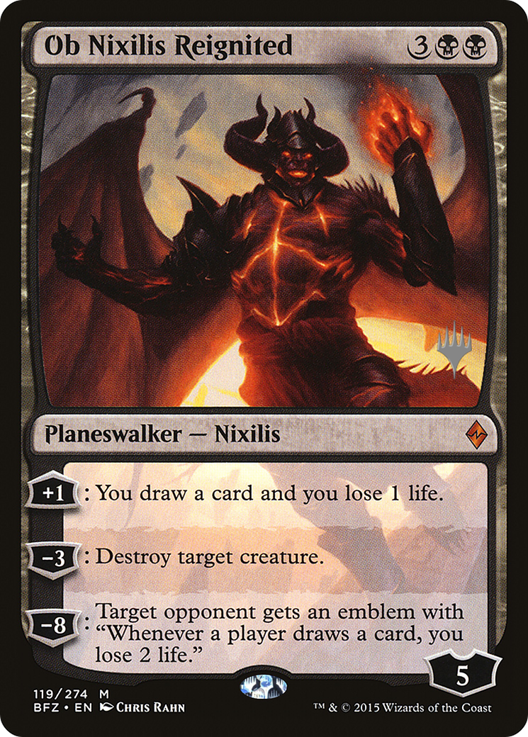 Ob Nixilis Reignited (PPM21-119P) - Battle for Zendikar Promos Foil