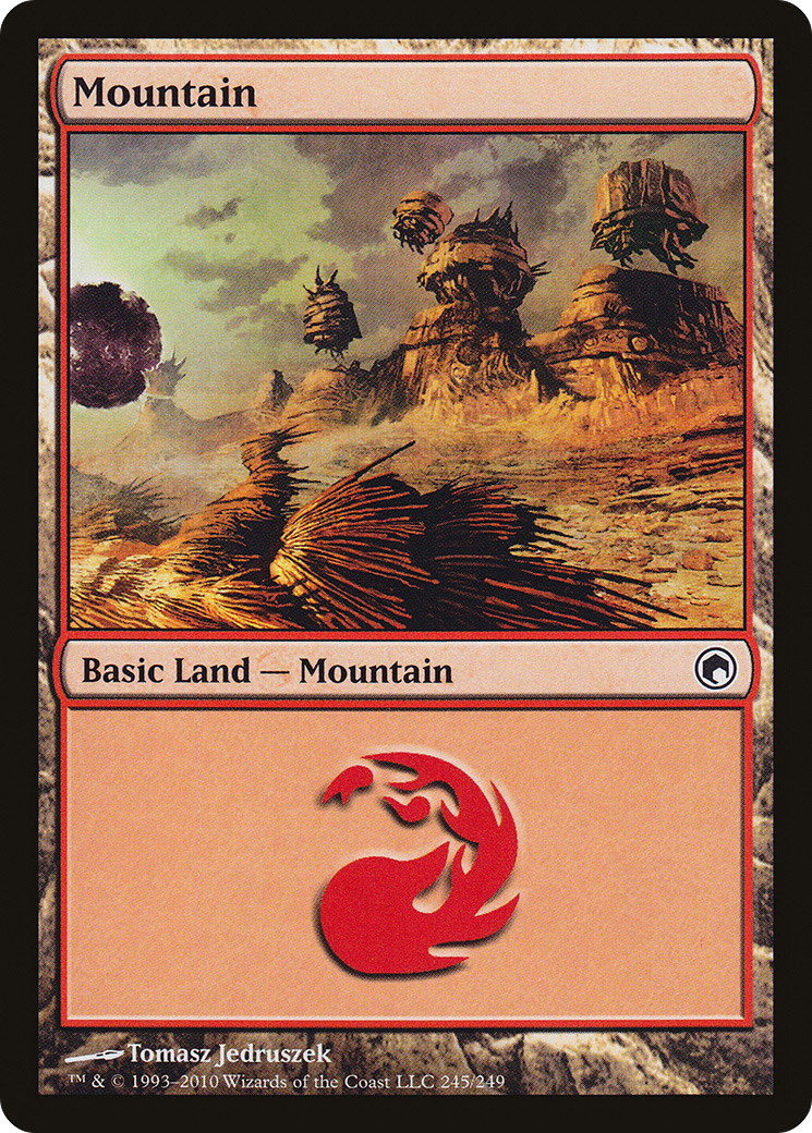 Mountain (SOM-245) - Scars of Mirrodin