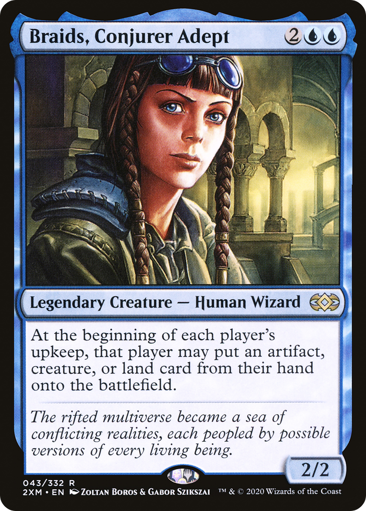 Braids, Conjurer Adept (2XM-043) - Double Masters Foil