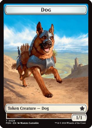 Dog // Beast (0033) Double-Sided Token (FDN-29 // 33) - Foundations