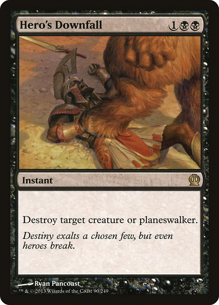 Hero's Downfall (THS-090) - Theros Foil