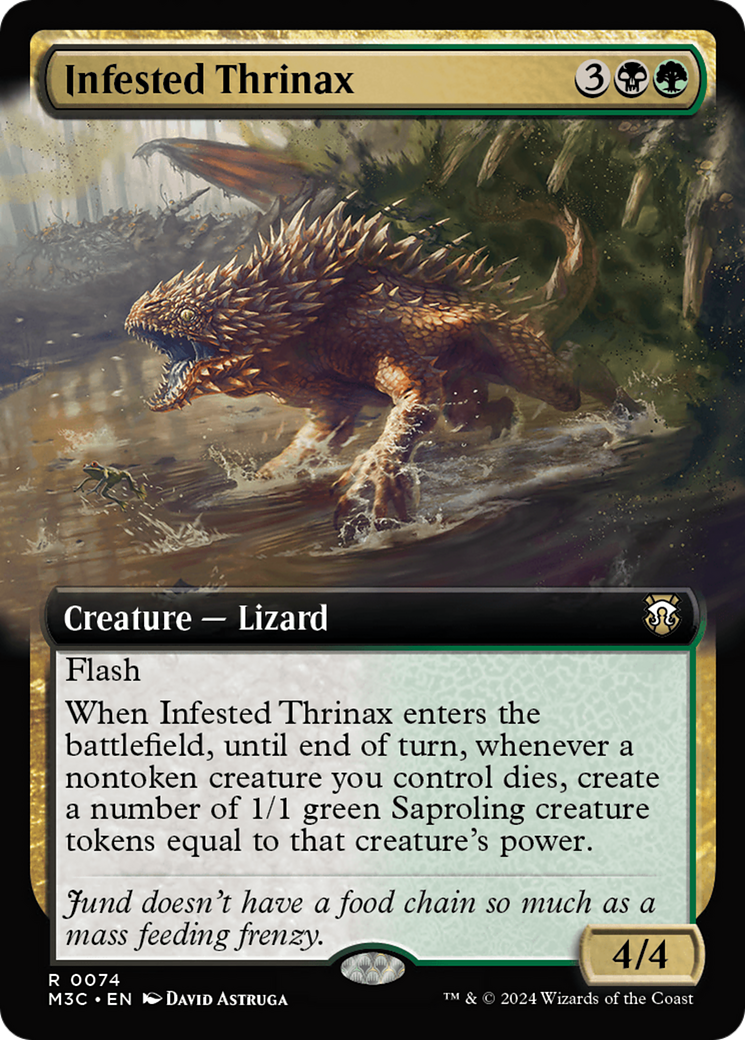 Infested Thrinax (M3C-074) - Modern Horizons 3 Commander: (Extended Art)