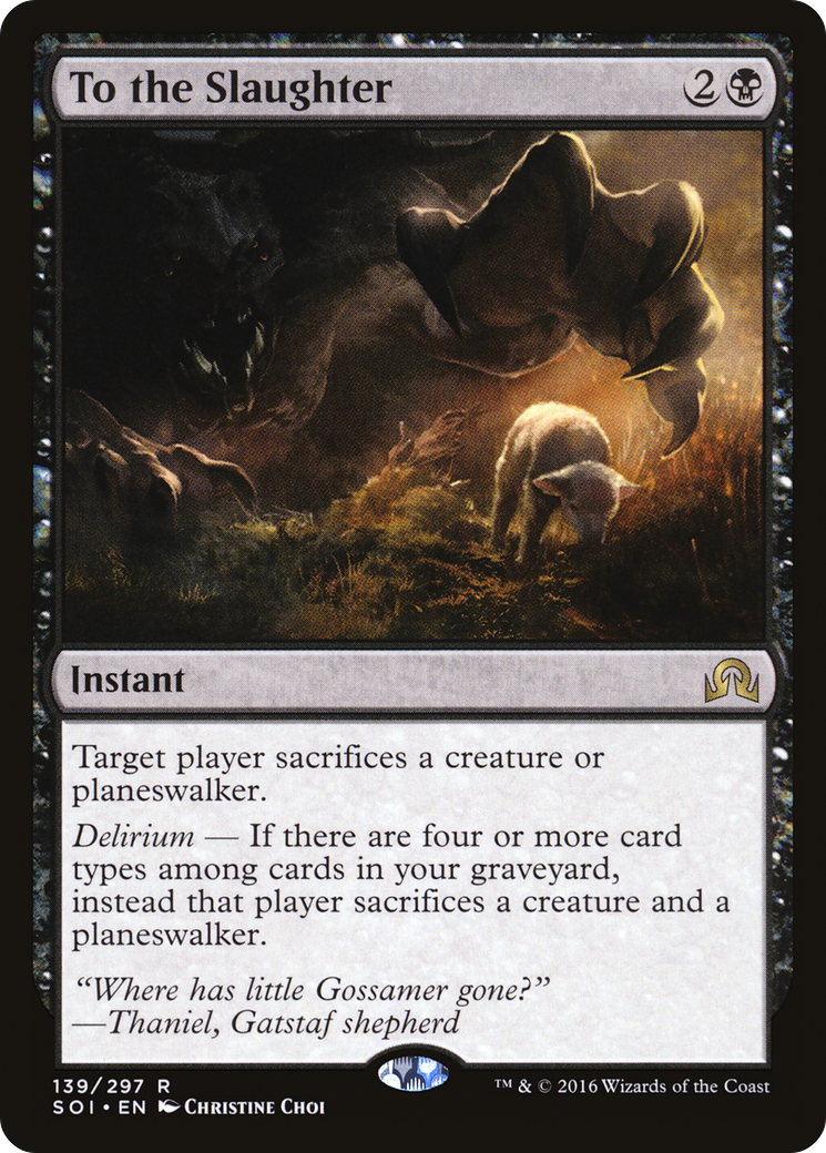 To the Slaughter (SOI-139) - Shadows over Innistrad Foil