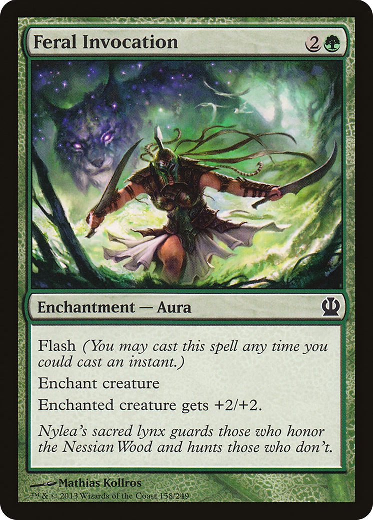 Feral Invocation (THS-158) - Theros Foil
