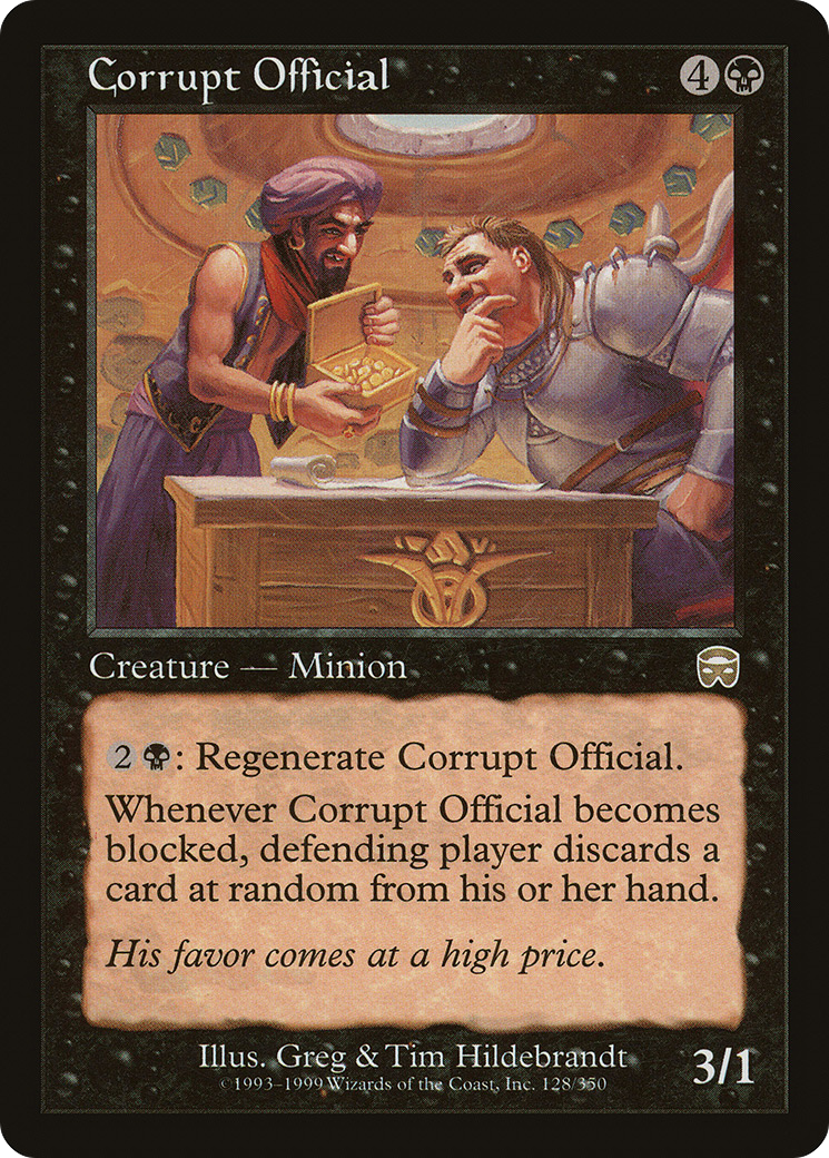 Corrupt Official (MMQ-128) - Mercadian Masques Foil