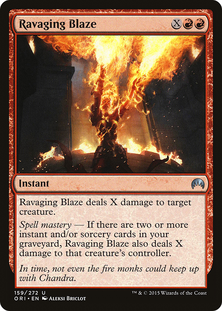 Ravaging Blaze (ORI-159) - Magic Origins