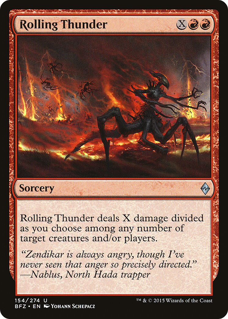 Rolling Thunder (BFZ-154) - Battle for Zendikar Foil