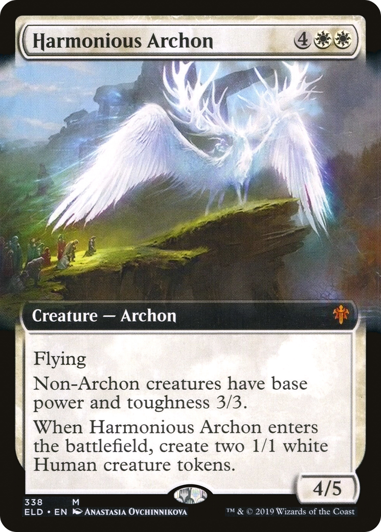 Harmonious Archon (ELD-338) - Throne of Eldraine: (Extended Art) Foil