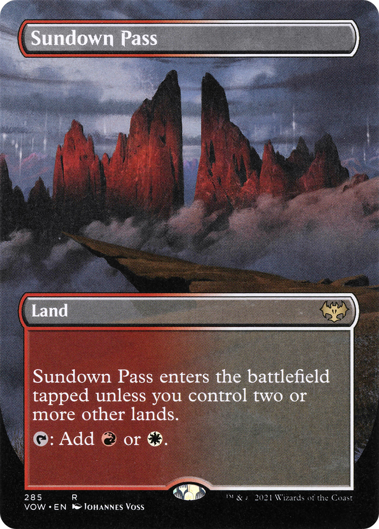 Sundown Pass (VOW-285) - Innistrad: Crimson Vow (Borderless)