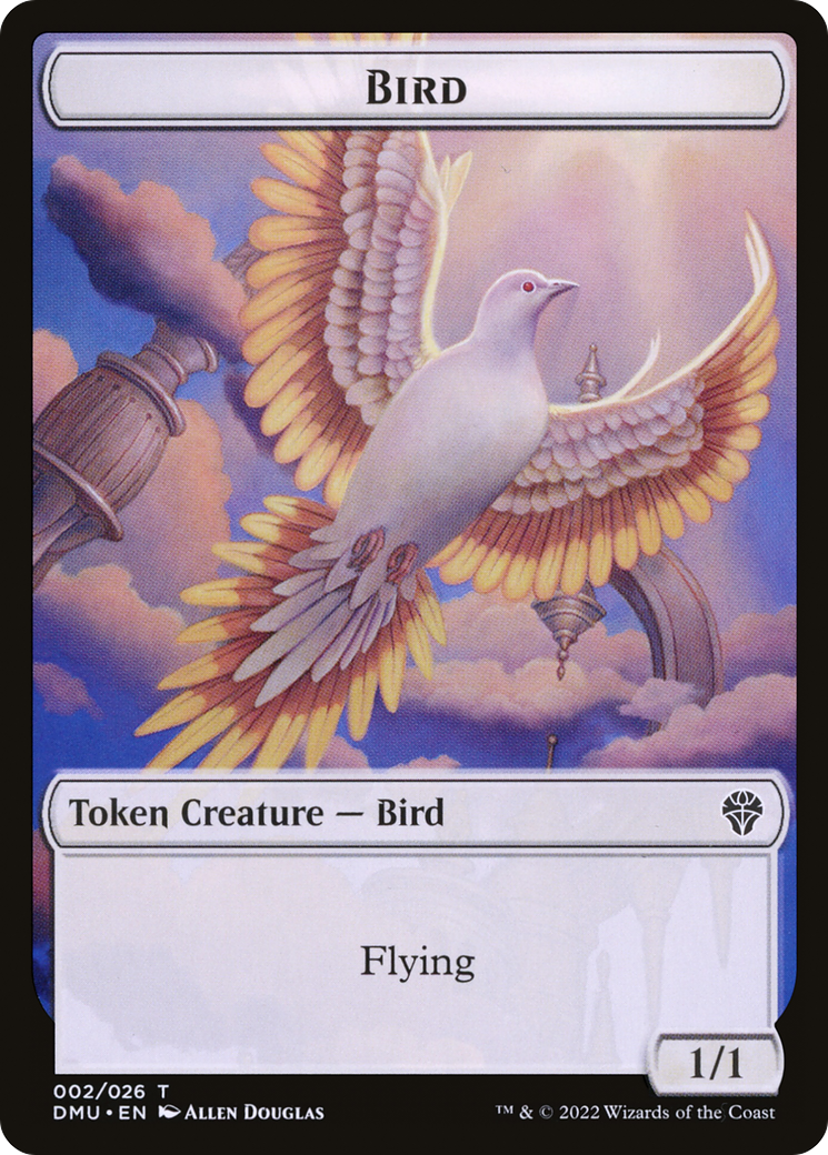 Bird (DMU-002) - Dominaria United Tokens Foil