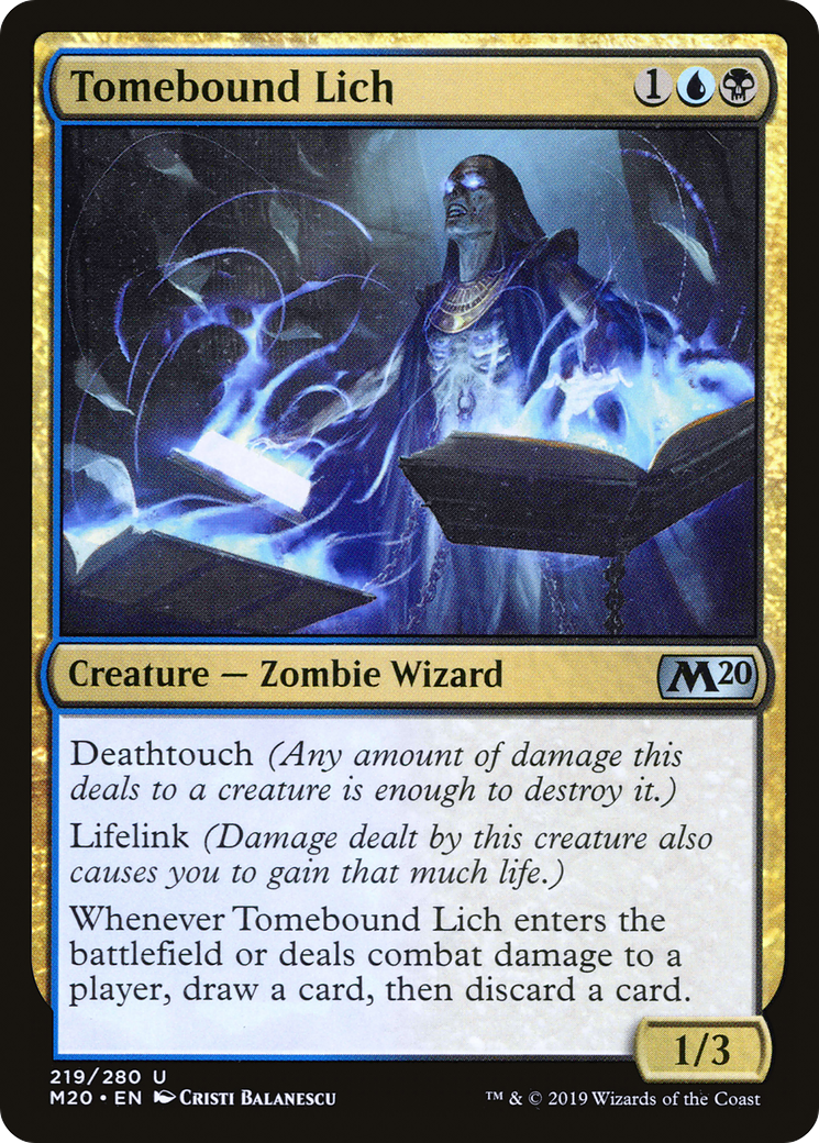 Tomebound Lich (M20-219) - Core Set 2020