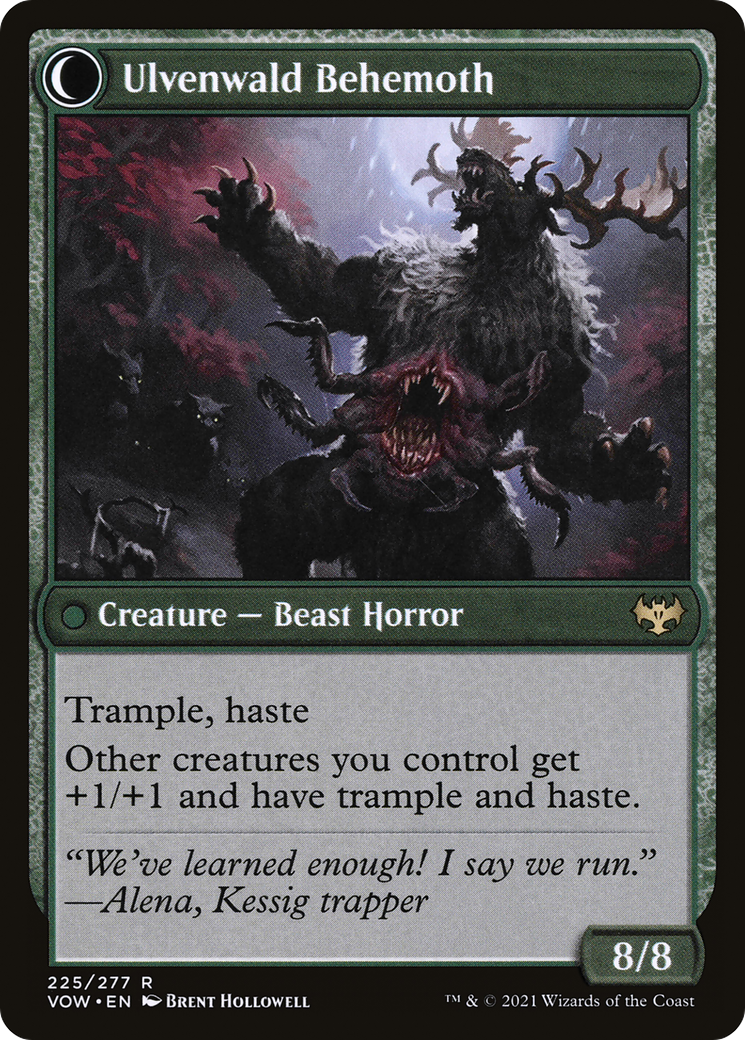 Ulvenwald Oddity // Ulvenwald Behemoth (VOW-225) - Innistrad: Crimson Vow: (Double Faced Transform)