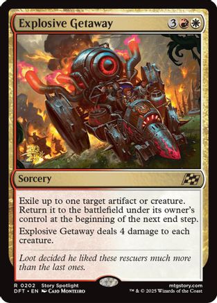 Explosive Getaway (PRE-202) - Prerelease Cards Foil