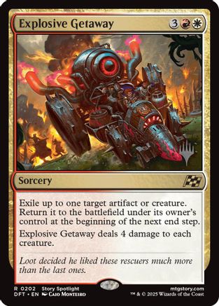 Explosive Getaway (PPDFT-202) - Promo Pack: Aetherdrift Foil