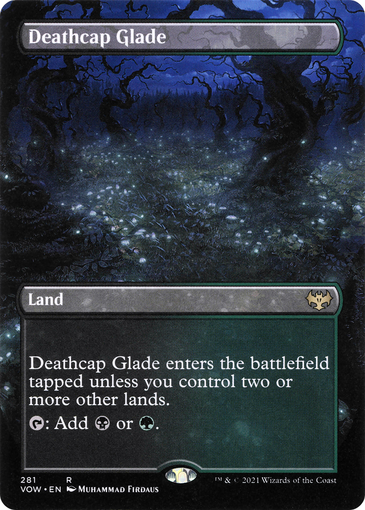 Deathcap Glade (VOW-281) - Innistrad: Crimson Vow (Borderless) Foil