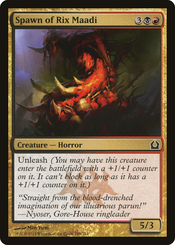 Spawn of Rix Maadi (RTR-199) - Return to Ravnica Foil