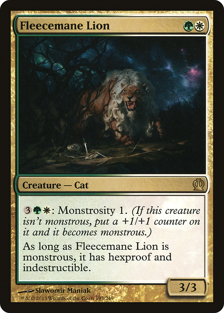 Fleecemane Lion (THS-193) - Theros Foil
