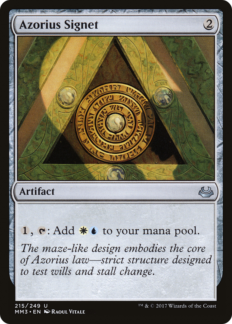 Azorius Signet (MM3-215) - Modern Masters 2017 Foil