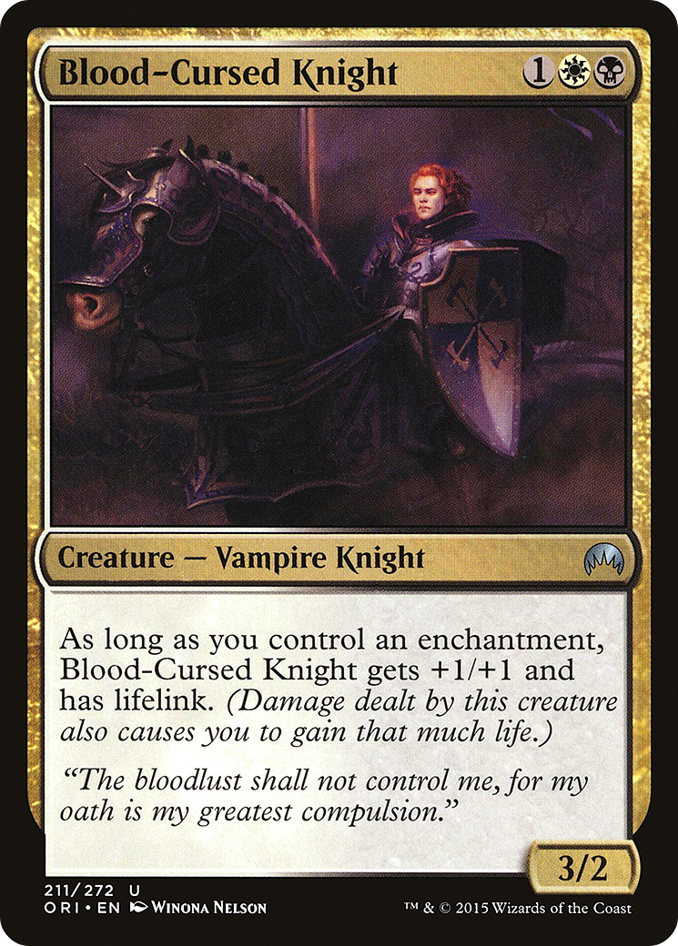 Blood-Cursed Knight (ORI-211) - Magic Origins Foil