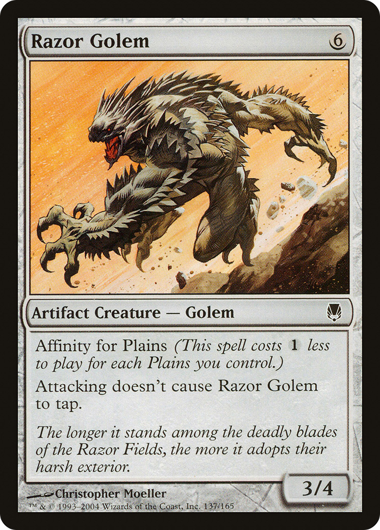 Razor Golem (DST-137) - Darksteel