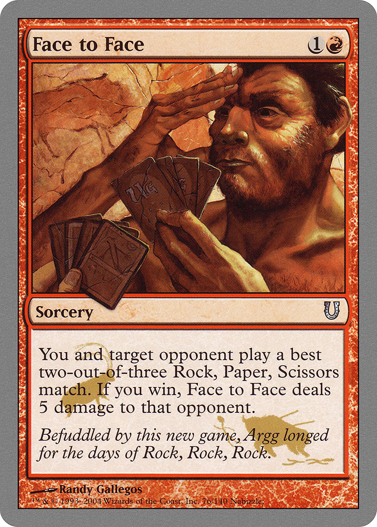 Face to Face (UNH-076) - Unhinged Foil