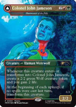 Colonel John Jameson - Huntmaster of the Fells (Borderless) (MEDIA-003) - Media Promos Foil