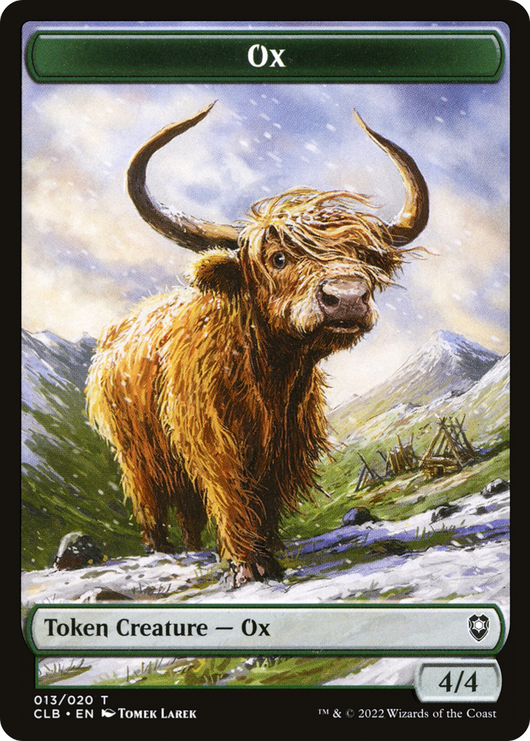 Ox (CLB-013) - Battle for Baldur's Gate Tokens