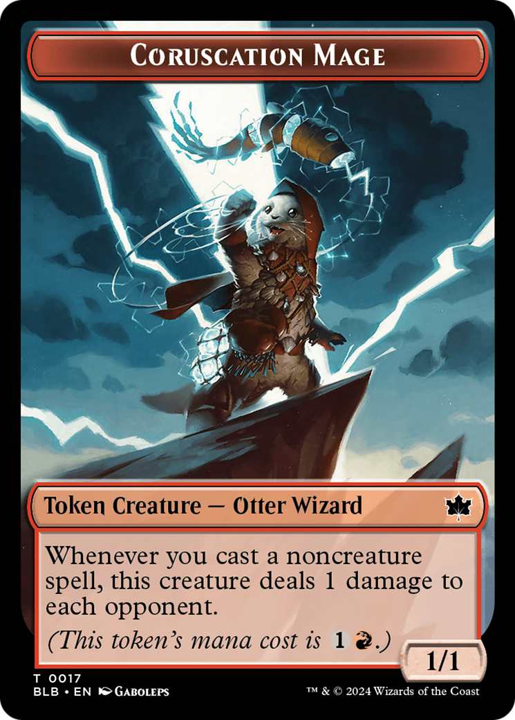 Coruscation Mage (BLB-017) - Bloomburrow Tokens Foil