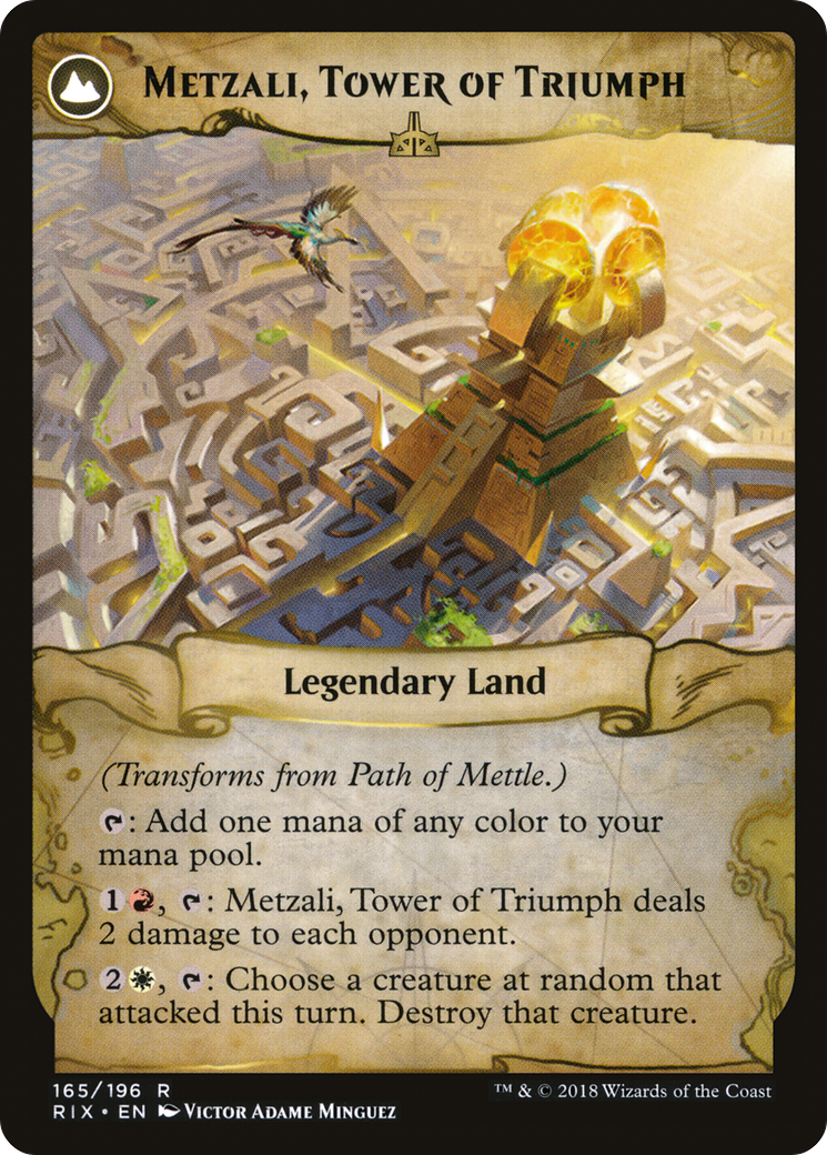 Path of Mettle // Metzali, Tower of Triumph (RIX-165) - Rivals of Ixalan: (compasslanddfc)