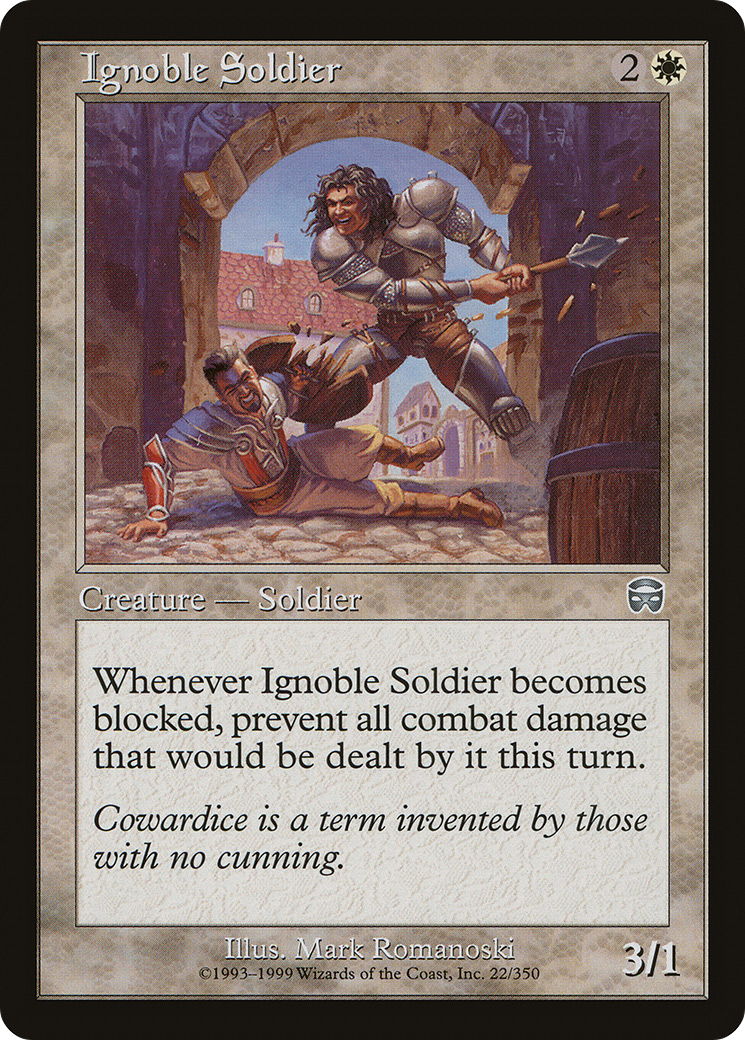Ignoble Soldier (MMQ-022) - Mercadian Masques Foil