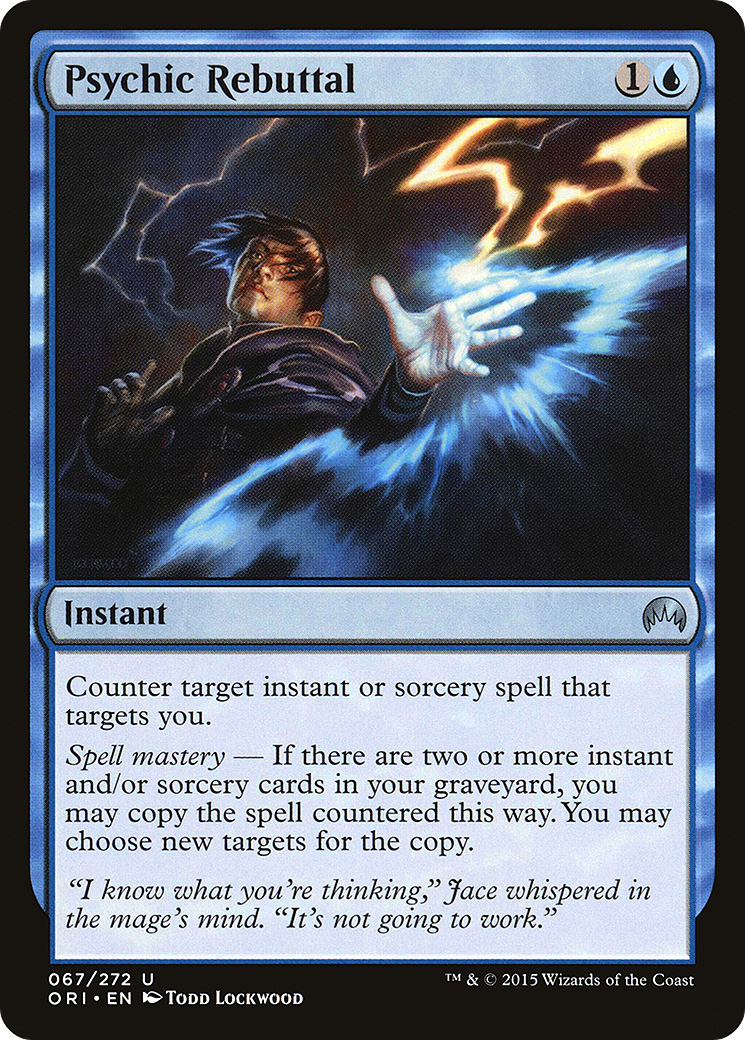 Psychic Rebuttal (ORI-067) - Magic Origins Foil