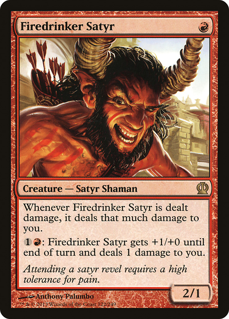 Firedrinker Satyr (THS-122) - Theros