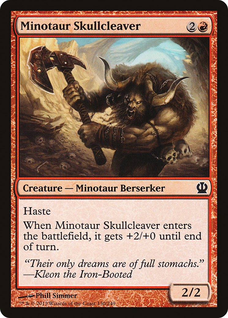 Minotaur Skullcleaver (THS-130) - Theros Foil