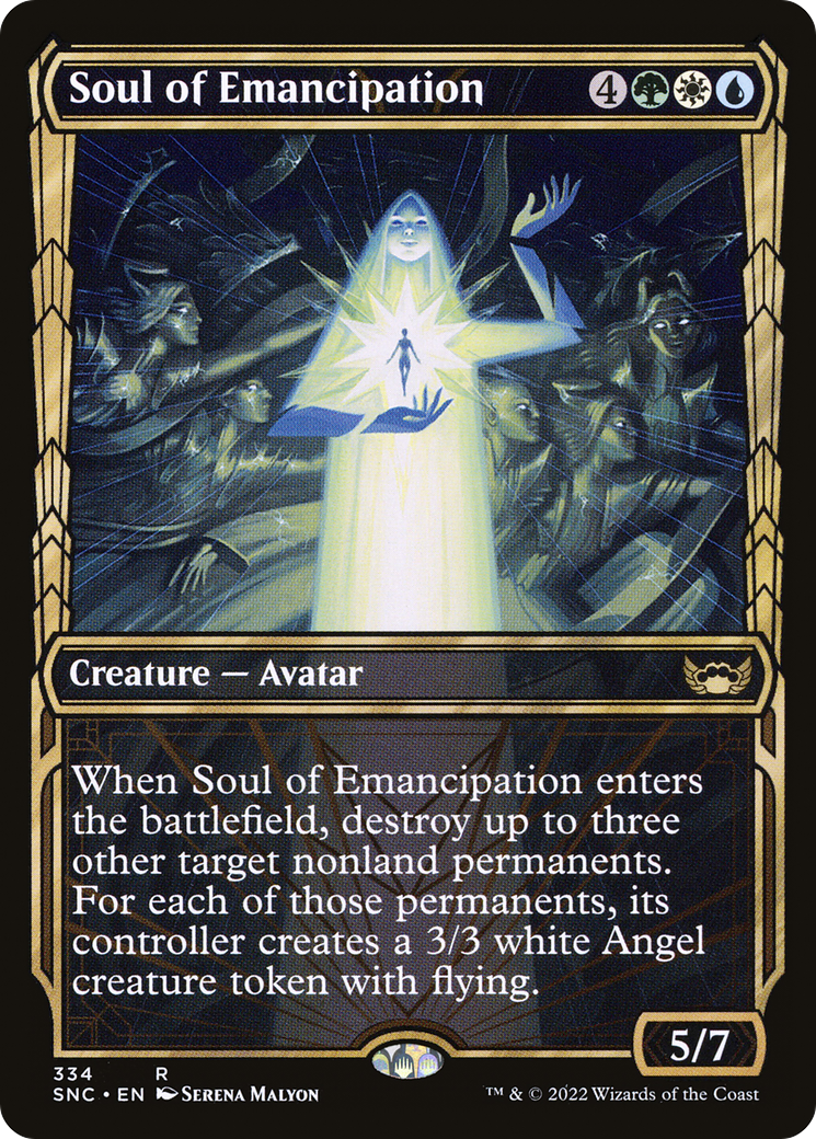 Soul of Emancipation (SNC-334) - Streets of New Capenna: (Showcase) Foil