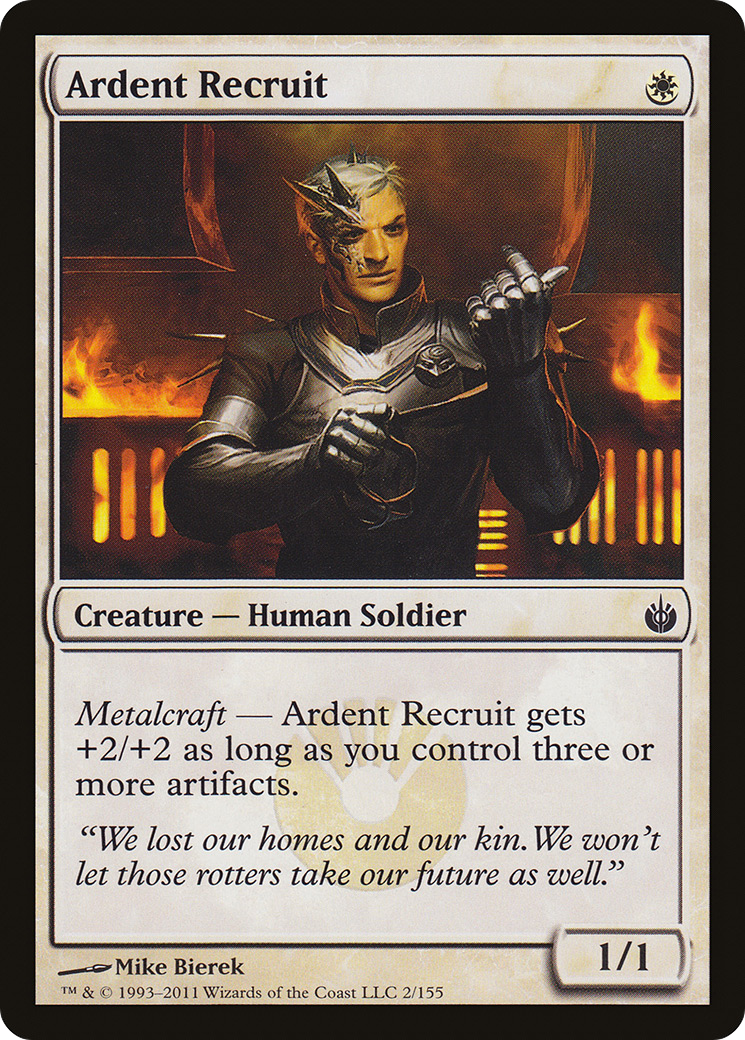 Ardent Recruit (MBS-002) - Mirrodin Besieged