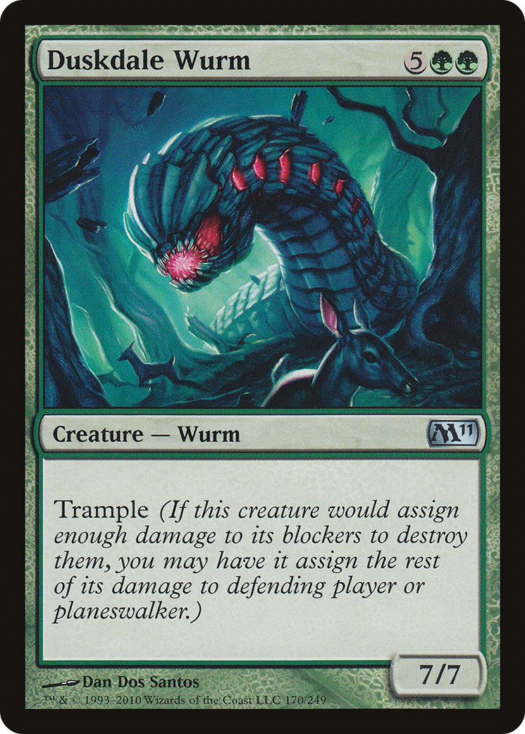 Duskdale Wurm (M11-170) - Magic 2011 Foil