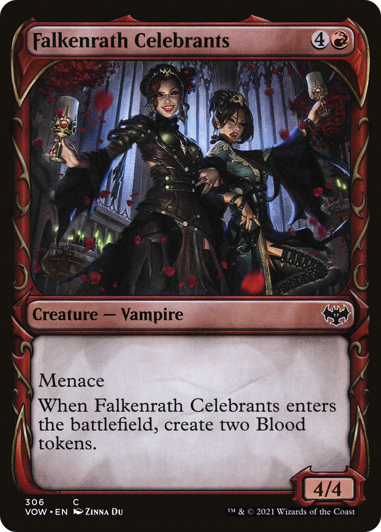 Falkenrath Celebrants (VOW-306) - Innistrad: Crimson Vow: (Showcase)