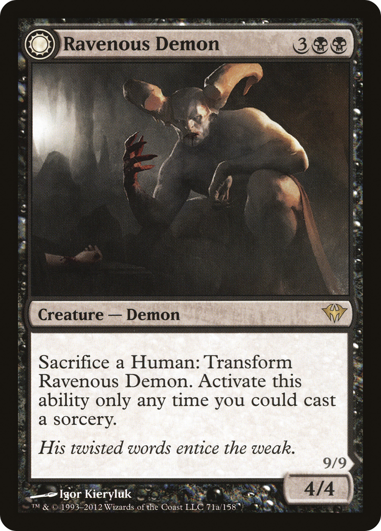 Ravenous Demon // Archdemon of Greed (DKA-071) - Dark Ascension: (Double Faced Transform) Foil