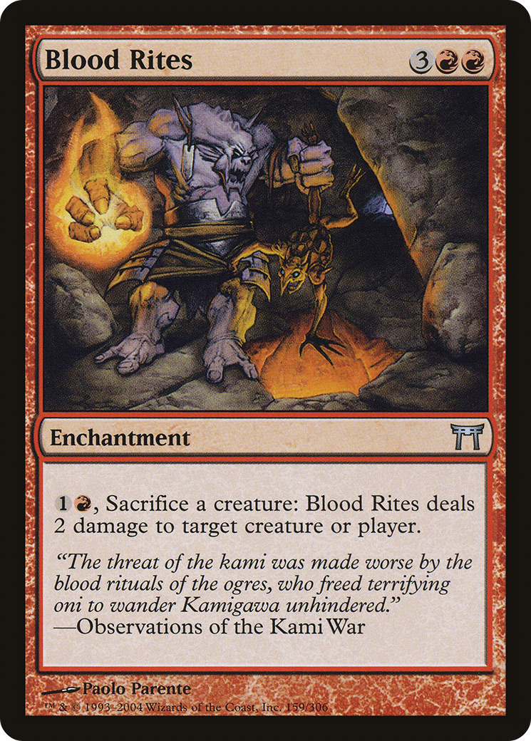 Blood Rites (CHK-159) - Champions of Kamigawa Foil