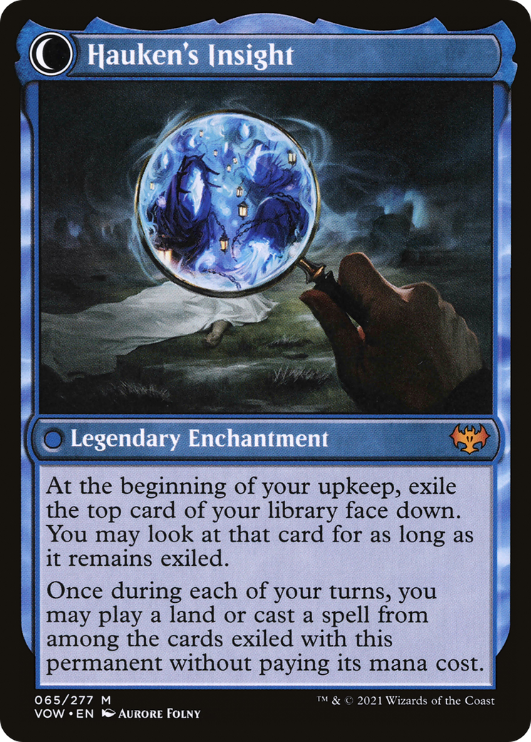 Jacob Hauken, Inspector // Hauken's Insight (VOW-065) - Innistrad: Crimson Vow: (Double Faced Transform) Foil