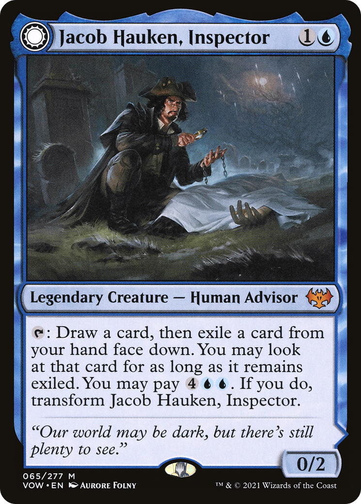 Jacob Hauken, Inspector // Hauken's Insight (VOW-065) - Innistrad: Crimson Vow: (Double Faced Transform)