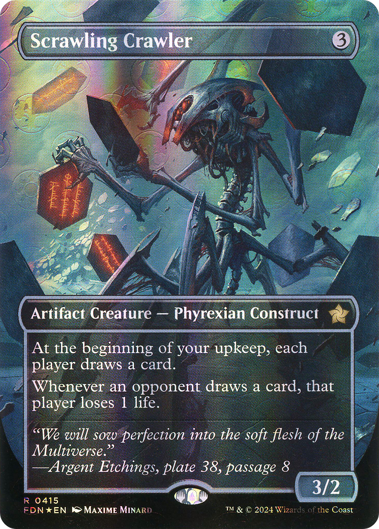 Scrawling Crawler (FDN-415) - Foundations (Borderless) Foil